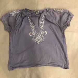 J. Crew Women's Embroidered Blouse Size 4
